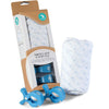 All4Ella Bamboo Baby Swaddle Wrap & Pram Peg Set - Blue Heart - Swaddle - All4Ella - Afterpay - Zippay Carry Them Close