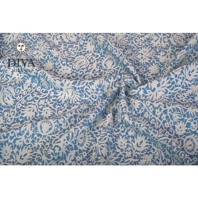 Diva Milano Woven Wrap - Veneziano (with Linen) - Como, , Woven Wrap, Diva Milano, Carry Them Close  - 3