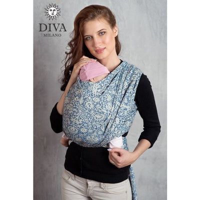 Diva Milano Woven Wrap - Veneziano (with Linen) - Como, , Woven Wrap, Diva Milano, Carry Them Close  - 1
