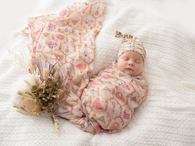 Kute Cuddles - Organic Bamboo Muslin Swaddle - Victoria