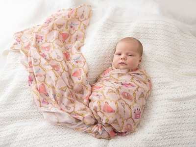 Kute Cuddles - Organic Bamboo Muslin Swaddle - Victoria