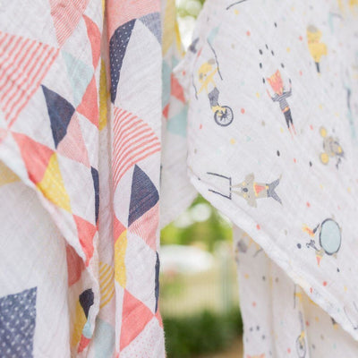 Weegoamigo Muslin Swaddle Wraps - Big Top (4pk) - Swaddle - Weegoamigo - Afterpay - Zippay Carry Them Close