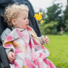 Weegoamigo Bamboo Knitted Baby Blanket - Geo Pink - Baby Blankets - Weegoamigo - Afterpay - Zippay Carry Them Close