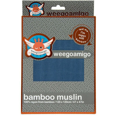 Weegoamigo Bamboo Swaddle Wraps - Navy - Swaddle - Weegoamigo - Afterpay - Zippay Carry Them Close