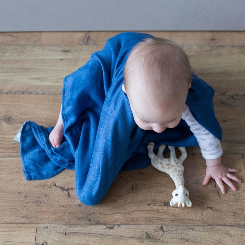 Weegoamigo Bamboo Swaddle Wraps - Navy - Swaddle - Weegoamigo - Afterpay - Zippay Carry Them Close