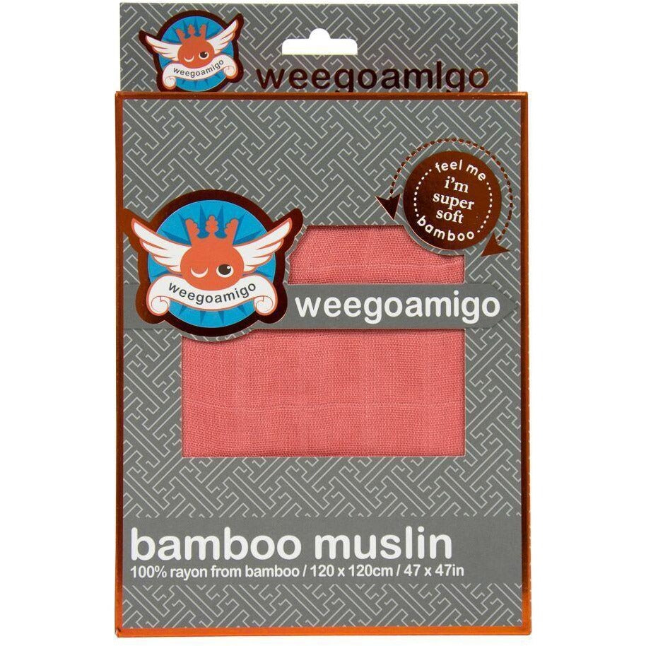Weegoamigo Bamboo Swaddle Wraps - Terracotta - Swaddle - Weegoamigo - Afterpay - Zippay Carry Them Close