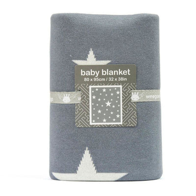 Weegoamigo - Cotton Knitted Blanket - Stellar Charcoal - Baby Blankets - Weegoamigo - Afterpay - Zippay Carry Them Close