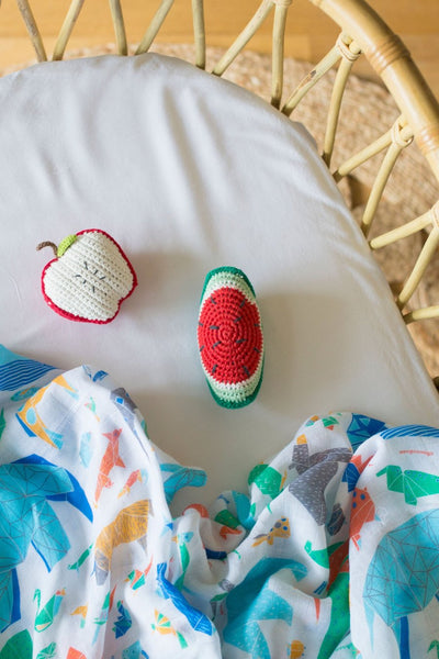 Weegoamigo - Crochet Rattle - Watermelon