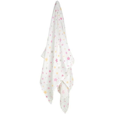 Weegoamigo Muslin Swaddle Wraps - Twinkle Pink - Swaddle - Weegoamigo - Afterpay - Zippay Carry Them Close