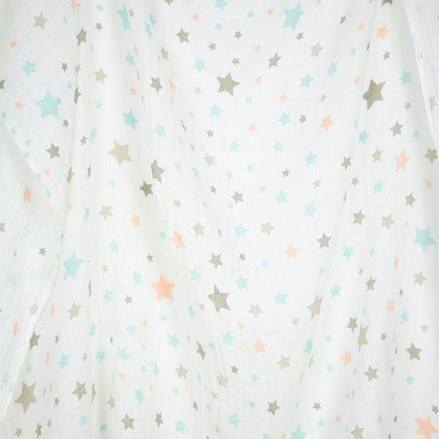 Weegoamigo Muslin Swaddle Wraps - Twinkle Blue - Swaddle - Weegoamigo - Afterpay - Zippay Carry Them Close