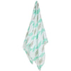 Weegoamigo Muslin Swaddle Wraps - Herringbone Teal - Swaddle - Weegoamigo - Afterpay - Zippay Carry Them Close