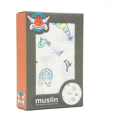 Weegoamigo Muslin Swaddle Wraps - Flowerbomb - Swaddle - Weegoamigo - Afterpay - Zippay Carry Them Close