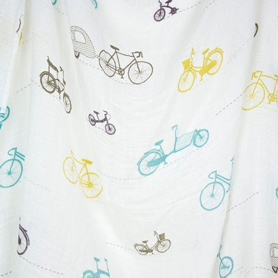 Weegoamigo Muslin Swaddle Wraps - Bicycles - Swaddle - Weegoamigo - Afterpay - Zippay Carry Them Close