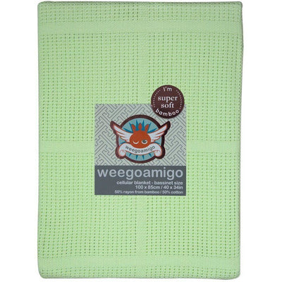 Weegoamigo Bassinet Cellular Blanket - Lime Tree - Baby Blankets - Weegoamigo - Afterpay - Zippay Carry Them Close
