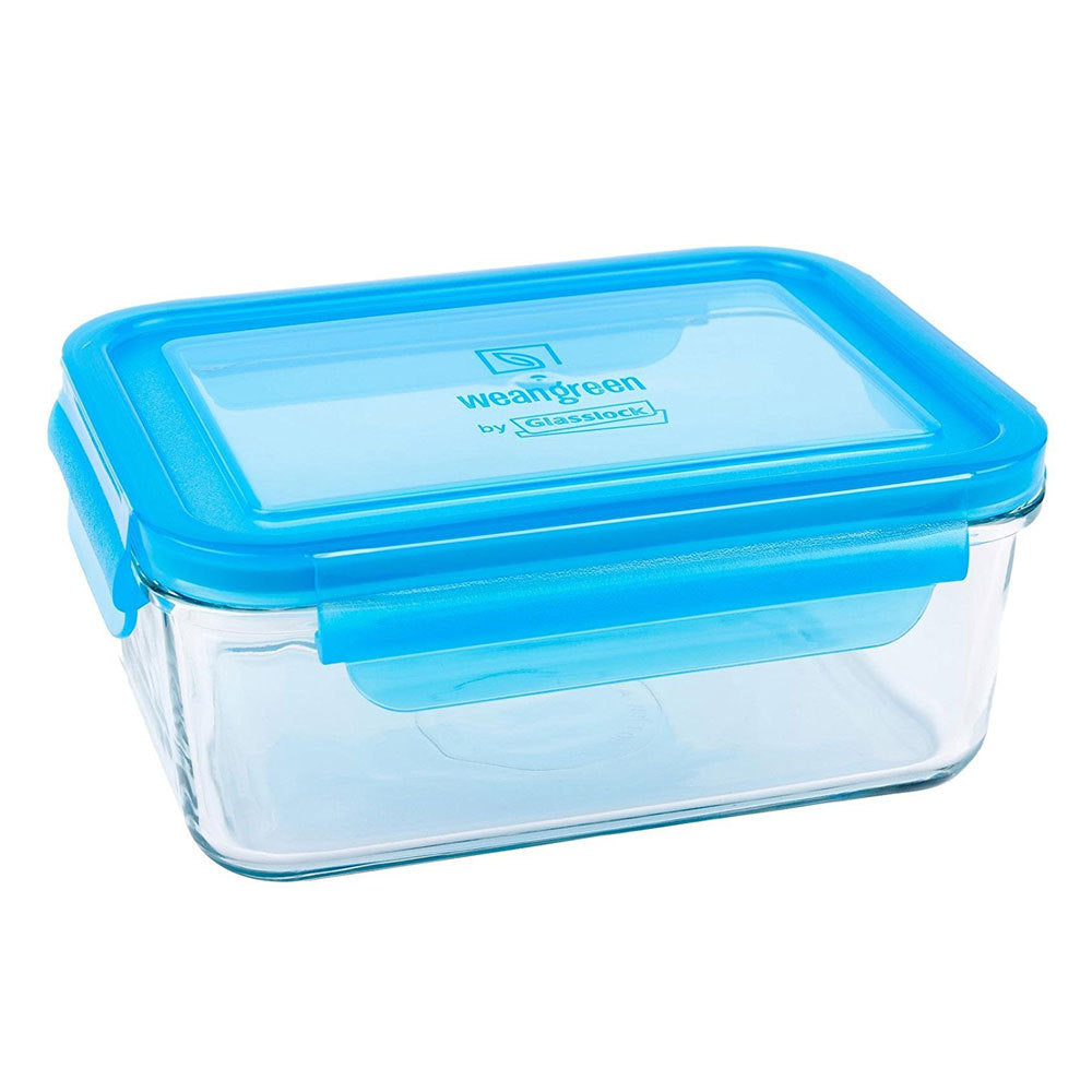 Wean Green - Glass Meal Cube 850ml - Blueberry