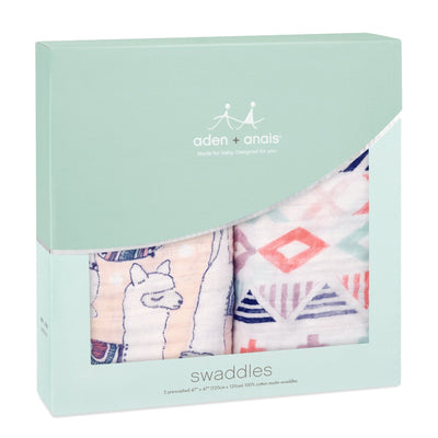 Aden and Anais - Swaddle - Trail Blooms (2 set)