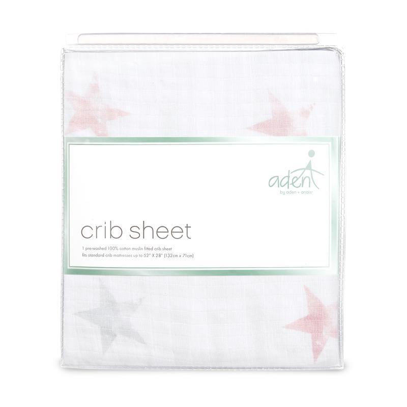 Aden and Anais - Aden by Aden + Anais - Cot Sheet Muslin - Doll Stars