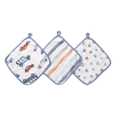 Aden and Anais - Aden by Anais - Wash Cloth Set - Hit the Road