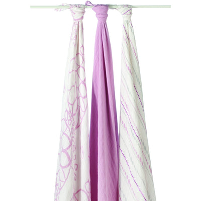 Aden and Anais - Bamboo swaddle (tranquility pink 3 Pack) - swaddle - Aden and Anais - Afterpay - Zippay Carry Them Close
