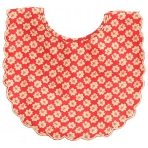 Alimrose - Scallop Bib Red Posy
