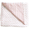 Alimrose Reversible Cot Blanket Quilt - Audrey Pink Polka - Baby Blankets - Alimrose - Afterpay - Zippay Carry Them Close