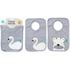 All4Ella Bibs Pull over Head (Set 2) - Swan - Clothing - All4Ella - Afterpay - Zippay Carry Them Close