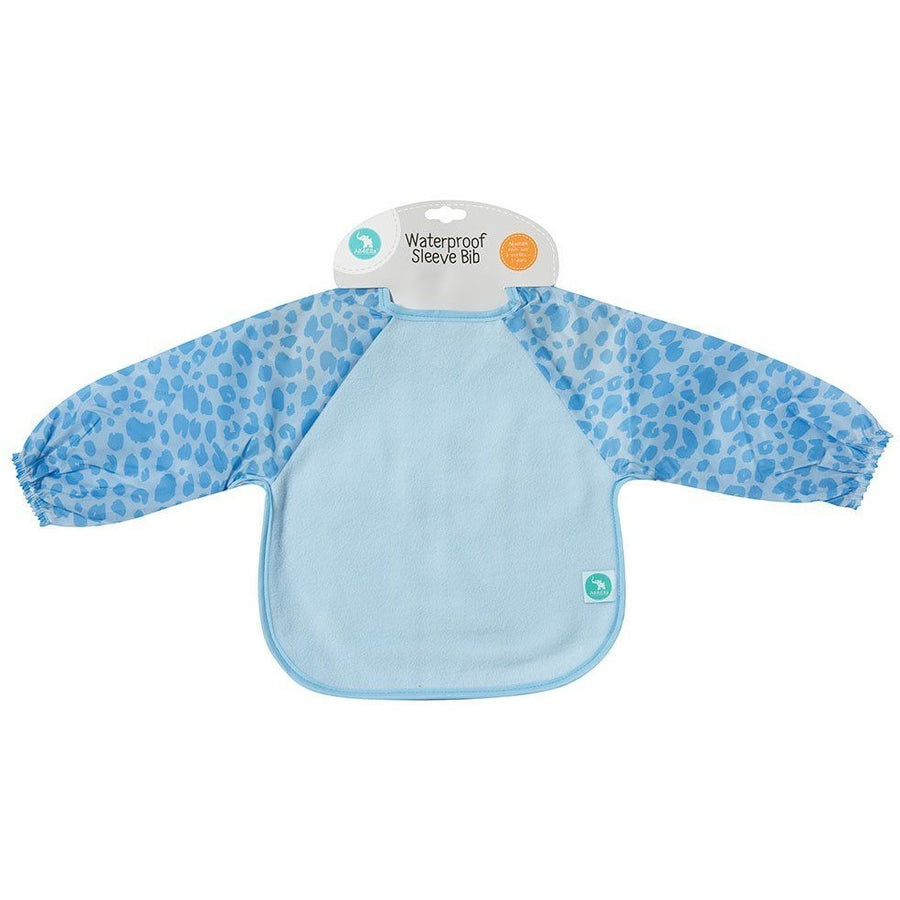 All4Ella Bibs Long Sleeve (Set 2) - Leopard Blue - Clothing - All4Ella - Afterpay - Zippay Carry Them Close