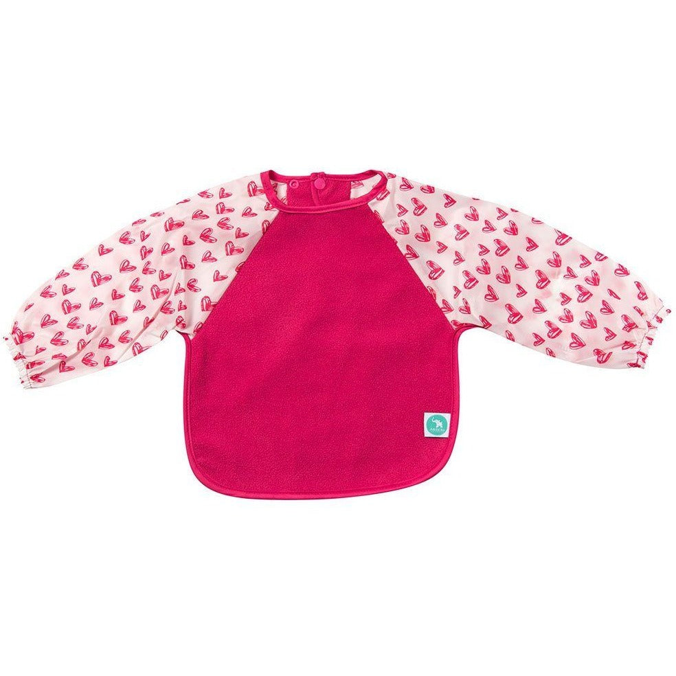 All4Ella Bibs Long Sleeve (Set 2) - Pink Hearts - Clothing - All4Ella - Afterpay - Zippay Carry Them Close