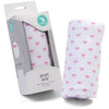 All4Ella Muslin Baby Swaddle Wrap - Pink Heart - Swaddle - All4Ella - Afterpay - Zippay Carry Them Close