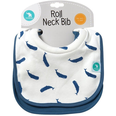 All4Ella Bibs Roll Neck (Set 2) - Whale - Clothing - All4Ella - Afterpay - Zippay Carry Them Close