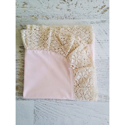 Tilly and Otto - Amelie lace swaddle in Pretty Pink - Swaddle - Tilly and Otto - Afterpay - Zippay Carry Them Close