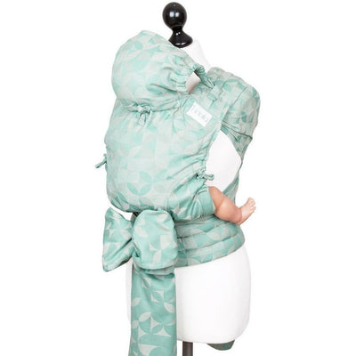 Fidella Fly Tai - MeiTai babycarrier Kaleidoscope Mint (Baby Size - From Birth) Limited Edition - Meh Dai - Fidella - Afterpay - Zippay Carry Them Close