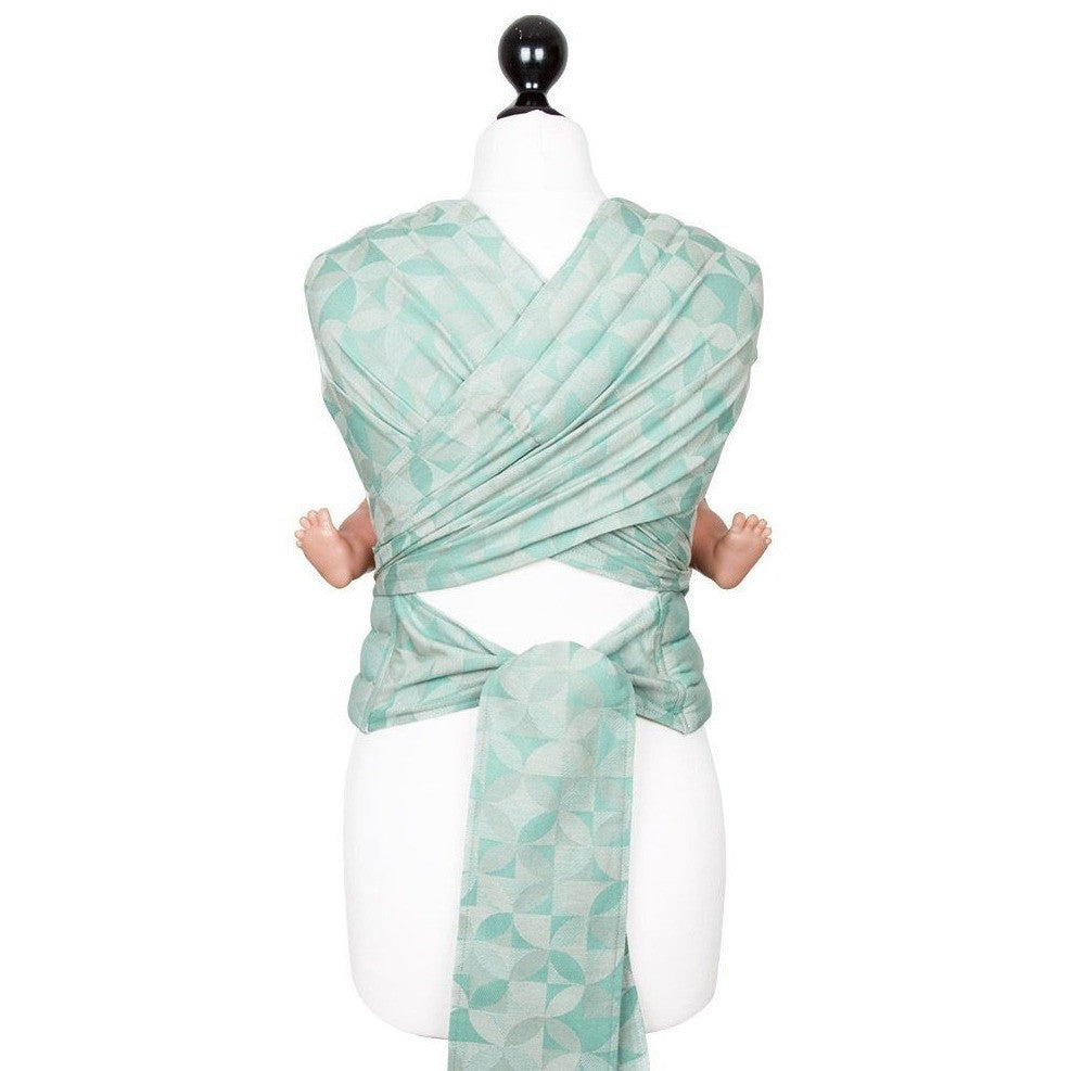 Fidella Fly Tai - MeiTai babycarrier Kaleidoscope Mint (Baby Size - From Birth) Limited Edition - Meh Dai - Fidella - Afterpay - Zippay Carry Them Close