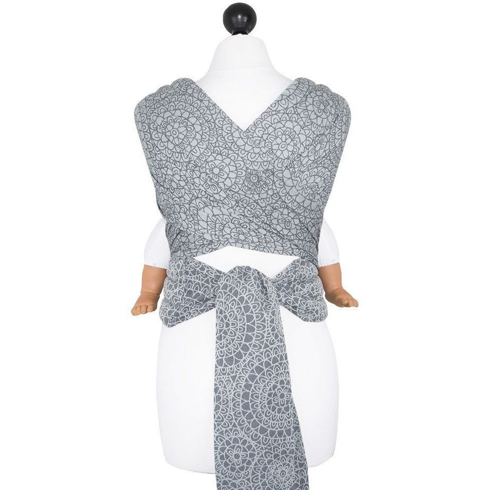 Fidella Fly Tai - MeiTai babycarrier Limited Edition Mosaic Stone Grey (Baby Size - From Birth), , Mei Tai, Fidella, Carry Them Close  - 5