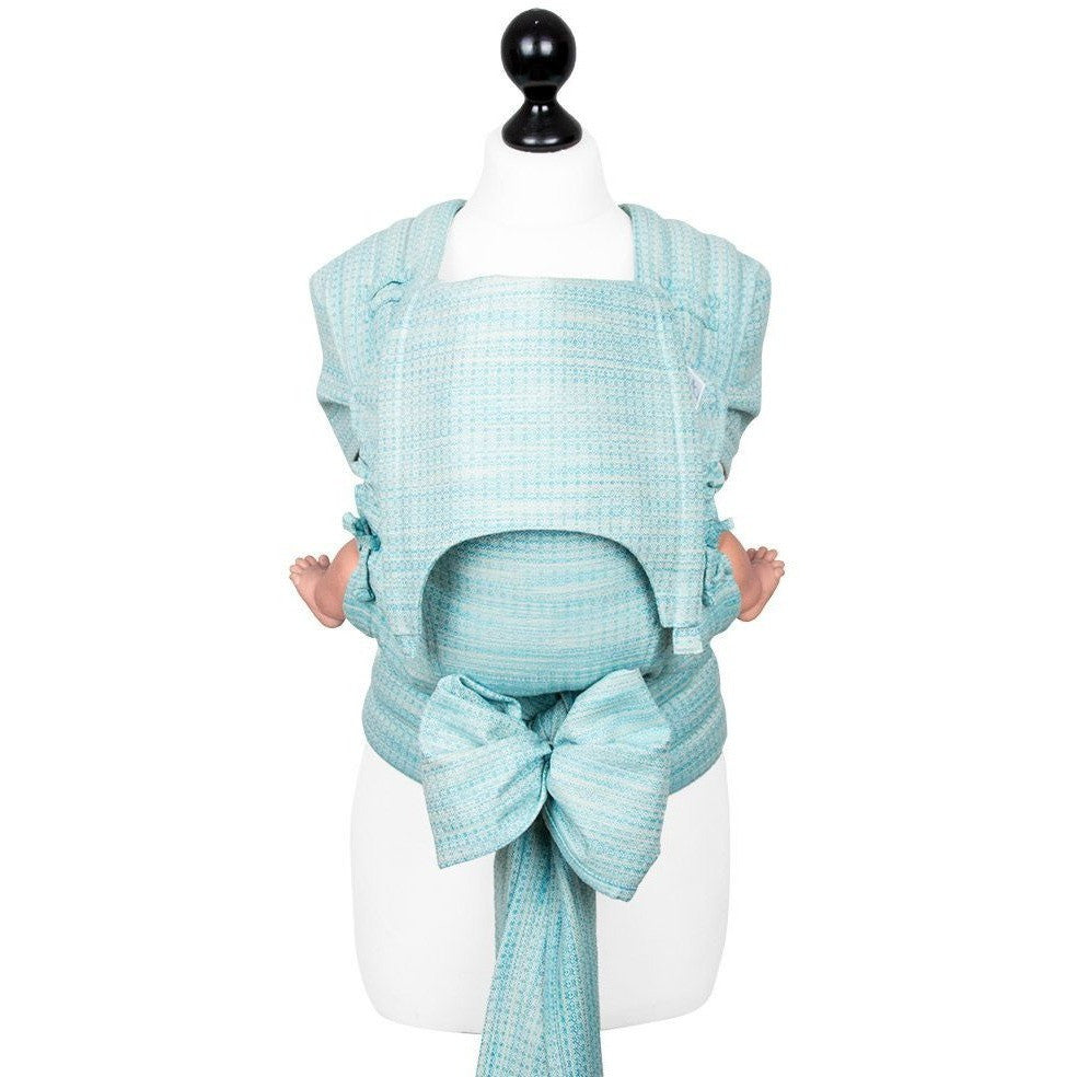 Fidella Fly Tai - MeiTai babycarrier Limited Edition - Heart Rows (Baby - Newborn +), , Mei Tai, Fidella, Carry Them Close  - 9