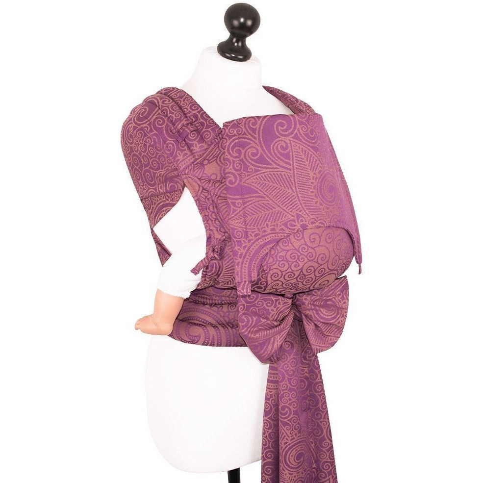 Fidella Fly Tai - MeiTai babycarrier Limited Edition Masala Mauve (Baby Size - From Birth), , Mei Tai, Fidella, Carry Them Close  - 9