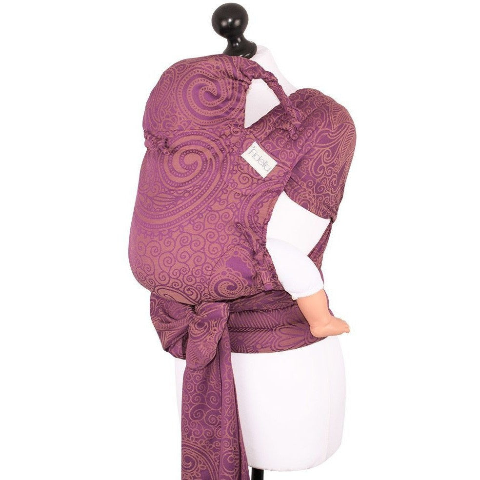 Fidella Fly Tai - MeiTai babycarrier Limited Edition Masala Mauve (Baby Size - From Birth), , Mei Tai, Fidella, Carry Them Close  - 8