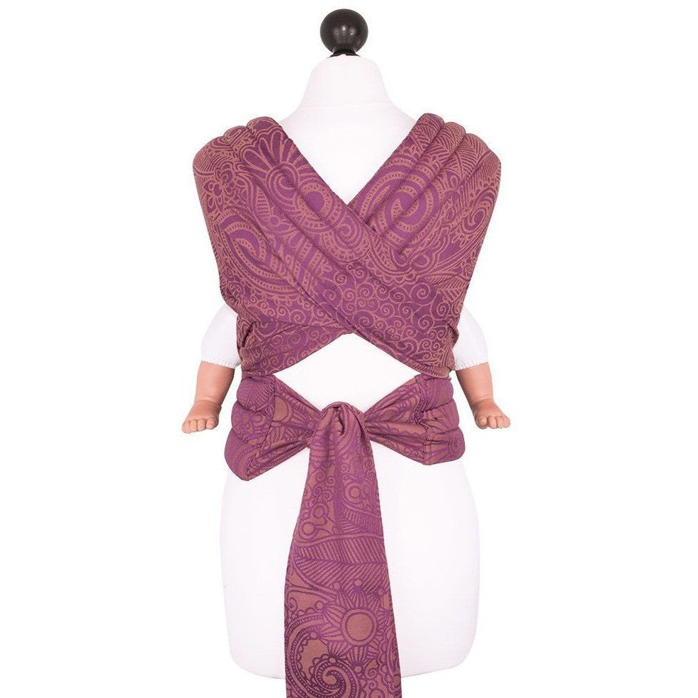 Fidella Fly Tai - MeiTai babycarrier Limited Edition Masala Mauve (Baby Size - From Birth), , Mei Tai, Fidella, Carry Them Close  - 4