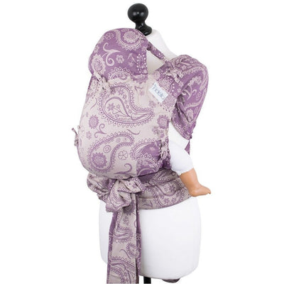 Fidella Fly Tai - MeiTai babycarrier Limited Edition Persian Paisley Orchid (Baby Size - From Birth), , Mei Tai, Fidella, Carry Them Close  - 4
