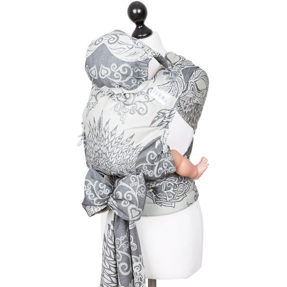 Fidella Fly Tai - MeiTai babycarrier Venetian Mask Grey (Baby Size - From Birth) Limited Edition - Meh Dai - Fidella - Afterpay - Zippay Carry Them Close