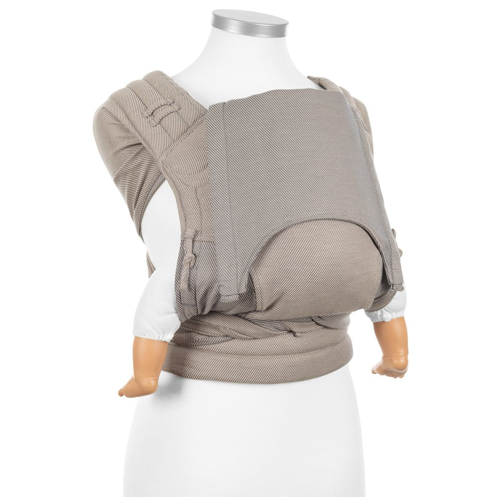 Fidella Fly Tai - MeiTai babycarrier - Lines - Beige (Baby Size - From Birth)