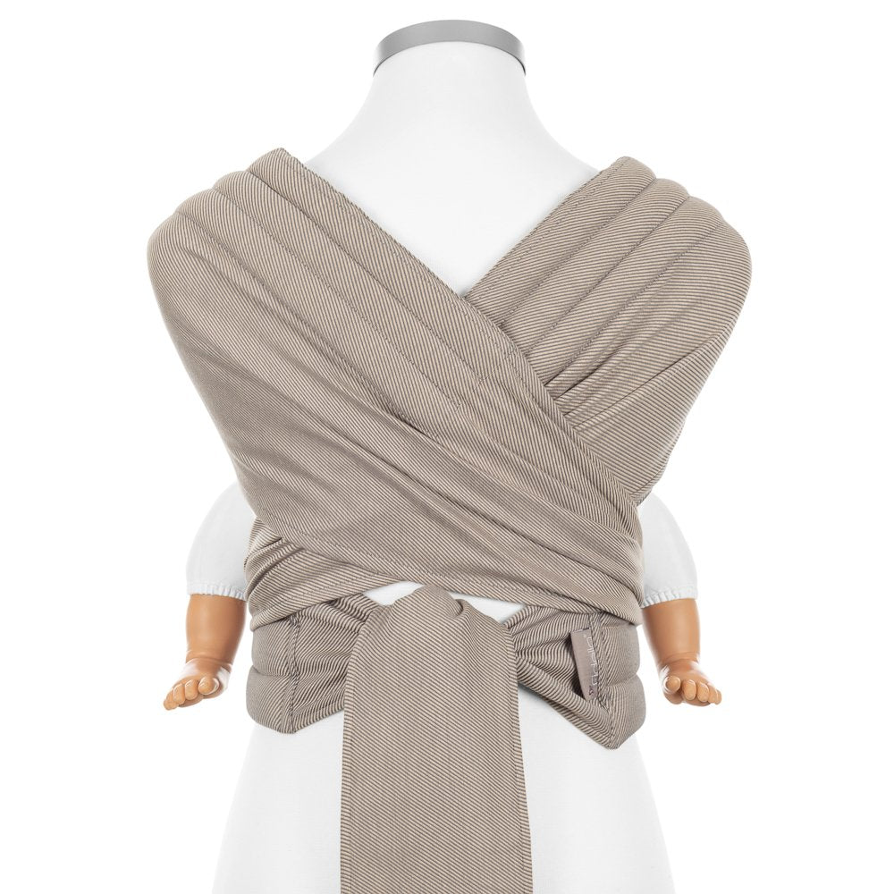 Fidella Fly Tai - MeiTai babycarrier - Lines - Beige (Baby Size - From Birth)