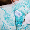 Fidella Fly Tai - MeiTai babycarrier Feather Rain - scuba blue (Baby +) - Meh Dai - Fidella - Afterpay - Zippay Carry Them Close