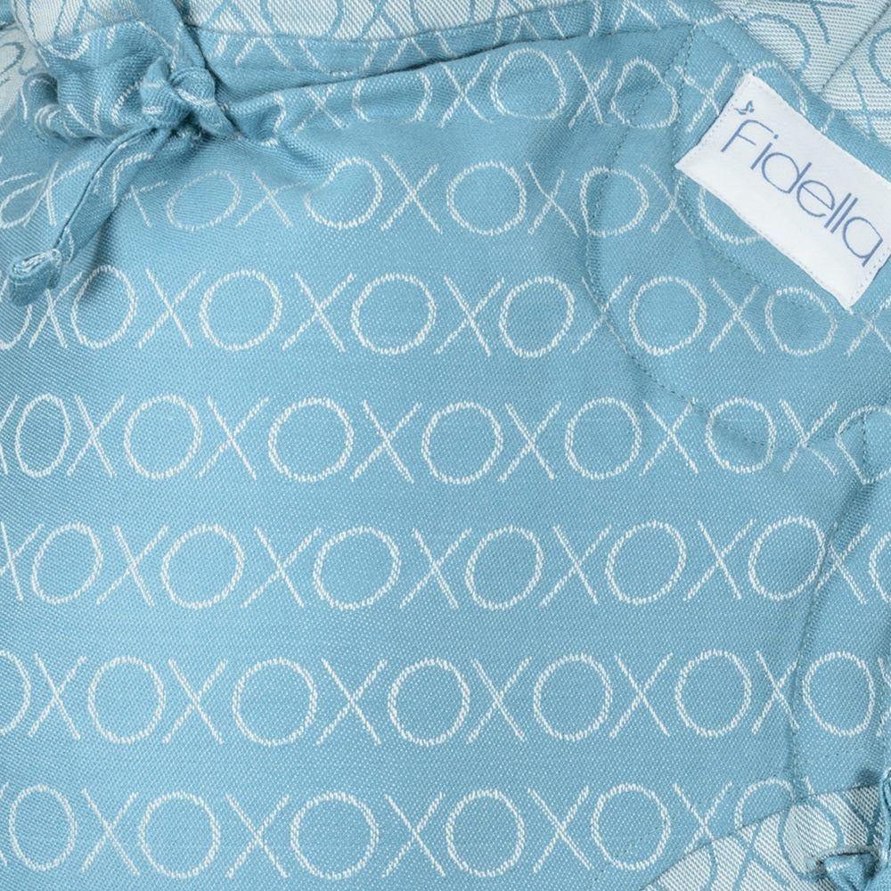 Fidella Fly Tai - MeiTai babycarrier Limited Edition Hugs and Kisses - blue heaven (Baby Size - From Birth) - Meh Dai - Fidella - Afterpay - Zippay Carry Them Close