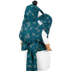 Fidella Fly Tai - MeiTai babycarrier Kaleidoscope - Ocean Teal (Baby Size - From Birth) - Meh Dai - Fidella - Afterpay - Zippay Carry Them Close