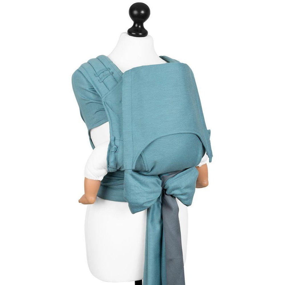 Fidella Fly Tai - MeiTai babycarrier Lines Blue Stone (Baby Size - From Birth)