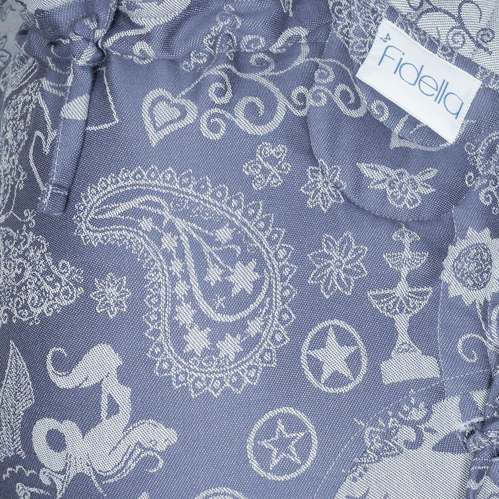 Fidella Fly Tai - MeiTai babycarrier Medley Serenity Blue (Baby Size - From Birth) - Meh Dai - Fidella - Afterpay - Zippay Carry Them Close