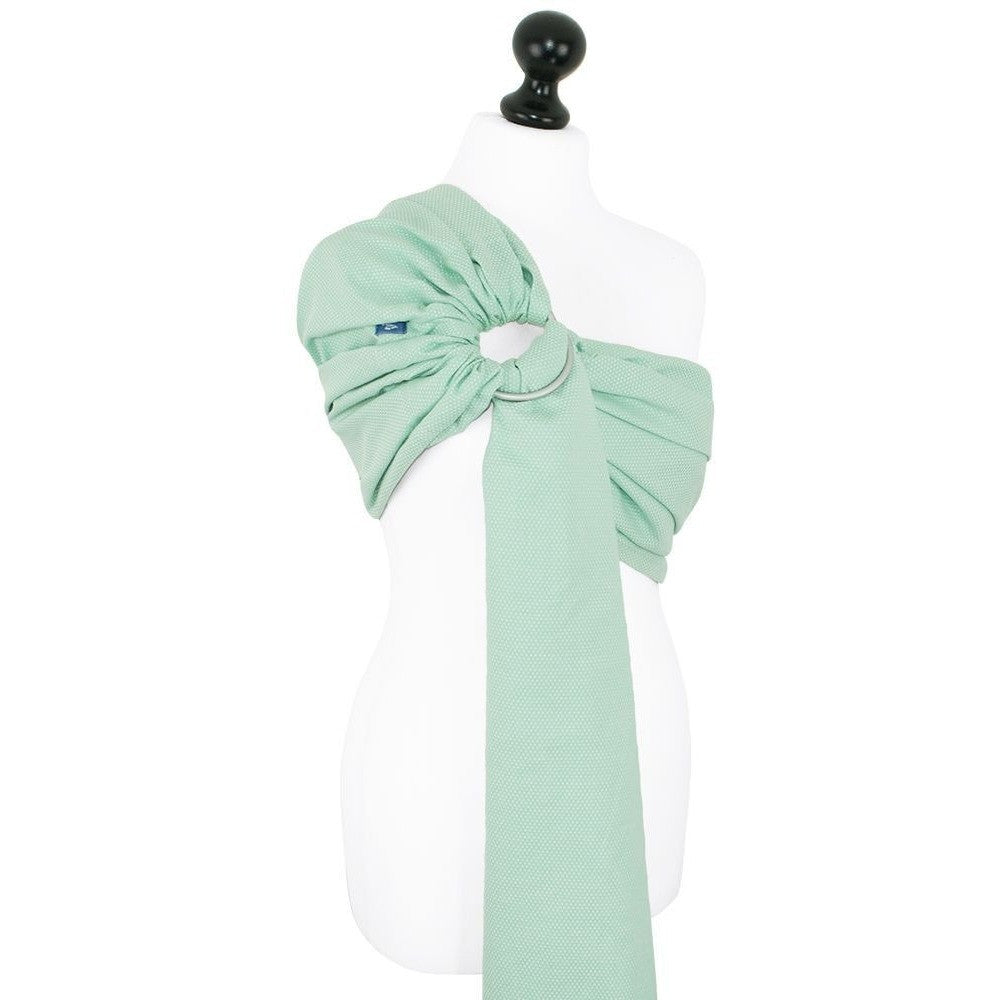 Fidella Ring Sling - Triangle Pattern Seafoam - Ring Sling - Fidella - Afterpay - Zippay Carry Them Close
