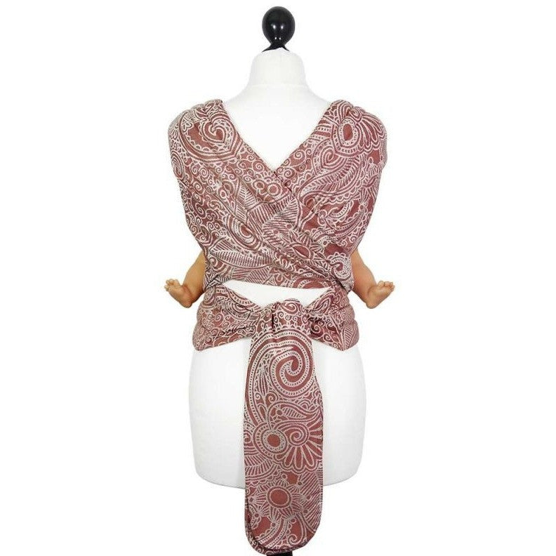 Fidella Fly Tai - MeiTai babycarrier Masala Henna bamboo (Baby Size from Birth) - Meh Dai - Fidella - Afterpay - Zippay Carry Them Close