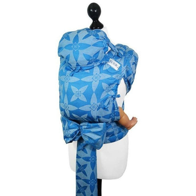 Fidella Fly Tai - MeiTai babycarrier Blossom Blue (Baby Size from Birth) - Meh Dai - Fidella - Afterpay - Zippay Carry Them Close